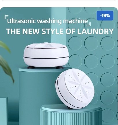 24W Mini Ultrasonic Washing Machine